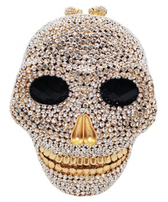 Lady Skull Clutch Bag Skull-X-CS GOLD